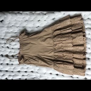 Moda International Dresses - Tan party dress Moda International Dresses - Tan party dress